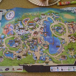 Map of SeaWorld Orlando
