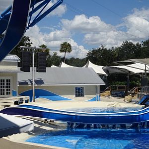 Backstage Areas of the Dolphin Stadium at SeaWorld Orlando