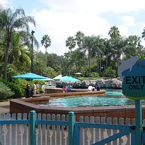 General View of Dolphin Cove at SeaWorld Orlando