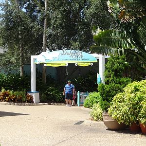 Dolphin Cove Entrance at SeaWorld Orlando