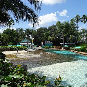 General View of Dolphin Cove at SeaWorld Orlando