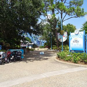 Entrance to the Dolphin Stadium at SeaWorld Orlando