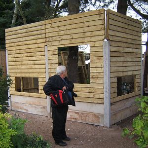New Racoon enclosure construction