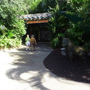 Entrance to the Myombe Reserve at Busch Gardens Tampa