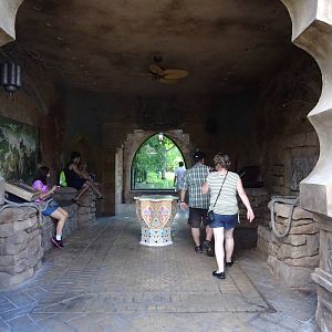 Cheetah Exhibit Indoor Viewing Area at Busch Gardens Tampa