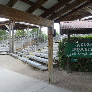 Entrance to the Upclose Encounters Stadium at Gatorland