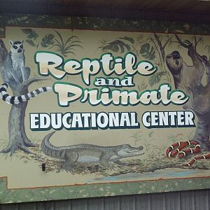 Reptile + Primate Educational Center Sign