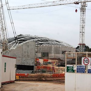 Chester Zoo, construction of Islands 13 September 2014