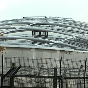 Chester Zoo, construction of Islands 13 September 2014