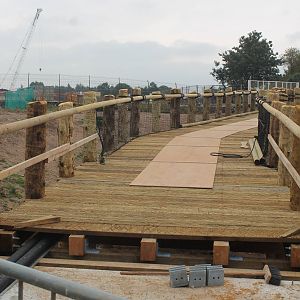 Chester Zoo, construction of Islands 13 September 2014