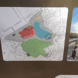 New exhibits plans for Elephants, Giraffes, Lions.