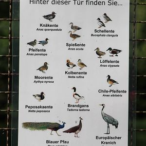 Sign Walk-through enclosure