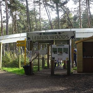 Entrance to Lemur Woods at Yorkshire Wildlife Park