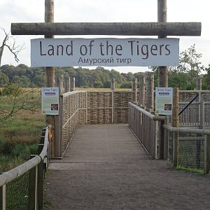 Entrance to Land of the Tigers at Yorkshire Wildlife Park