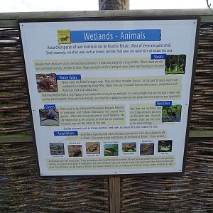 Wetland Animals Sign at Yorkshire Wildlife Park
