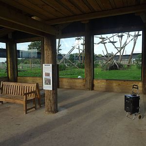 Leopard Exhibit Ground Viewing Area at Yorkshire Wildlife Park
