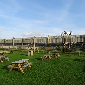 Picnic Area Near Leopard Heights at Yorkshire Wildlife Park