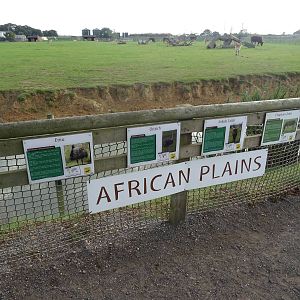 African Plains Signage at Yorkshire Wildlife Park