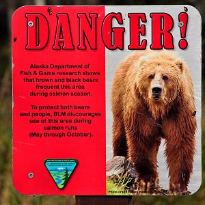 Trail Sign on Campbell Creek - Anchorage