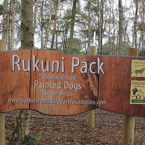 Signage for new African Hunting/Painted dogs 26-10-14