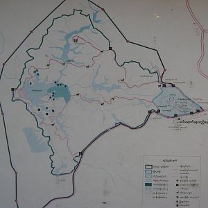 map signboard for Hlawga Park