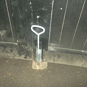 Zoo service gate repaired, 31st October 2014