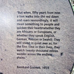 Grzimek Quote