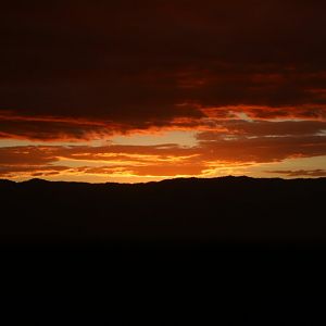 Sunset over the Ngorongoro Highlands