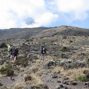 Hiking over the hill