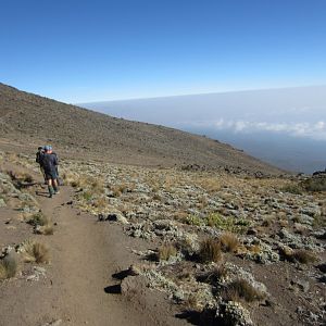 Hiking above the clouds