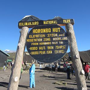 Sign at Horombo Huts