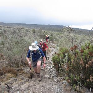 Hiking upwards on Day 2