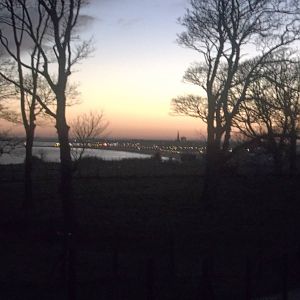 Looking over the clifftop paddocks towards Bridlington, 23rd Nomber 2014