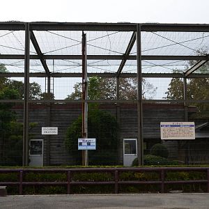 Japanese crane enclosure