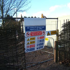 Site entrance for new Giraffe House
