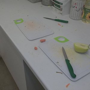 New chopping boards in zoo kitchen, 14th December 2014