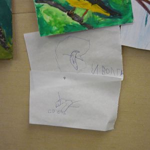 The Golden oriole (upper) and the Sable (bottom)