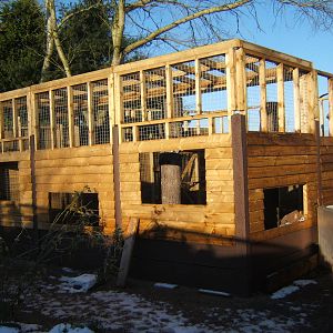 New Raccoon enclosure under construction