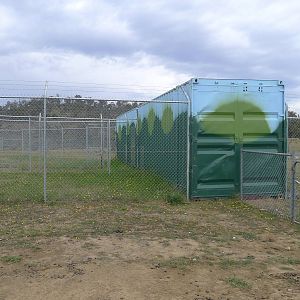Cheetah enclosure in the making