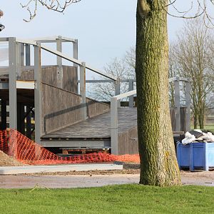 I think work has resumed here, 27th December 2014