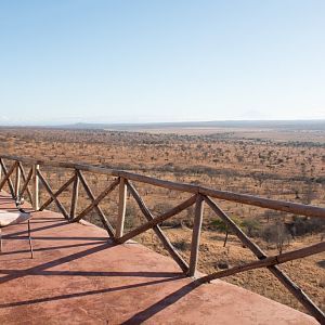 View of the plains below