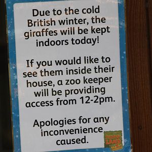 Signage, 30th December 2014