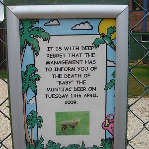 Muntjac Signage 2009