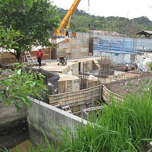 New hippo exhibt under construct(2014/3/28)