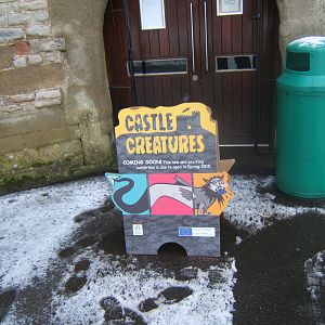 Sign for new exhibit