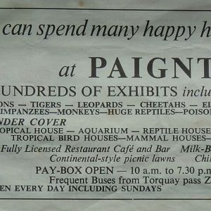 Old Zoo Advert, pre-1971