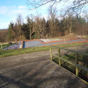 View of footings for next aviary block to be built