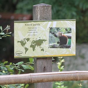 Sign Lesser panda