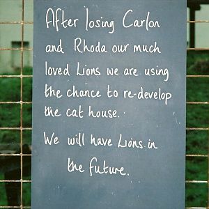 Signage re Lions, 25th November 2000