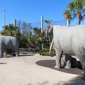 Elephant Odyssey - Extinct Columbian Mammoth Statues